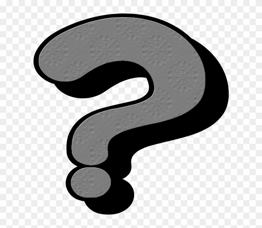 Near The Body Outline's Legs, Were Two, Crumpled Pieces - Clipart Transparent Red Question Mark #1147359