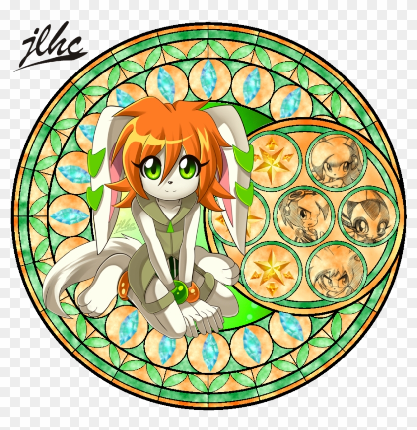 Kingdom Heart Vitral-milla Basset By Horuheruisu93 - Stained Glass #1147638