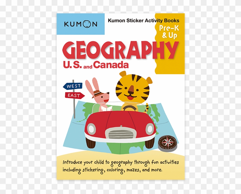 Geography Usa & Canada Sticker Book - Geography Educational Workbooks By Kumon Publishing #1147694