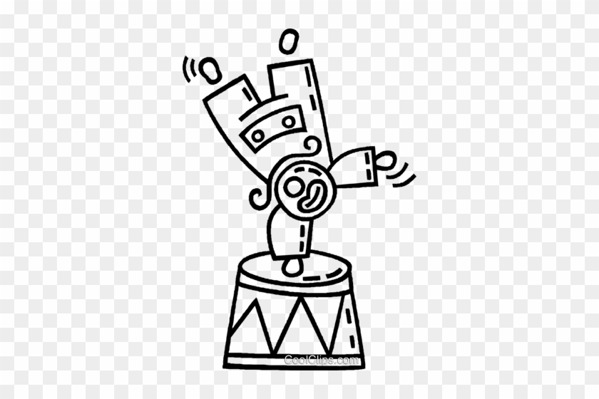 Circus Clown Royalty Free Vector Clip Art Illustration - Clip Art #1147757