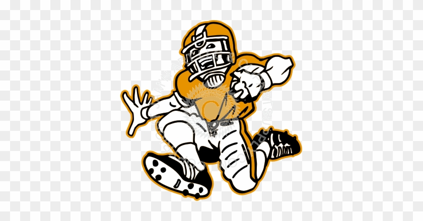 Youth Football Player Clipart #1148085