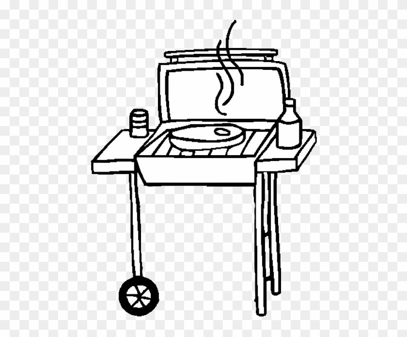 Grills - Black And White Bbq Clipart #1148146