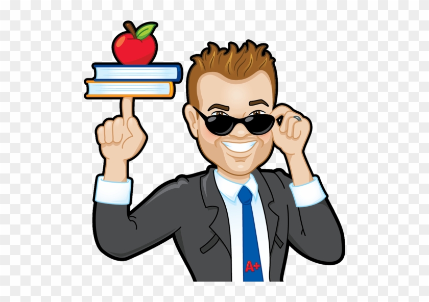 Cropped Mr Funky Teacher Nicholas Kleve Caricature - Teacher Caricature Png #1148203
