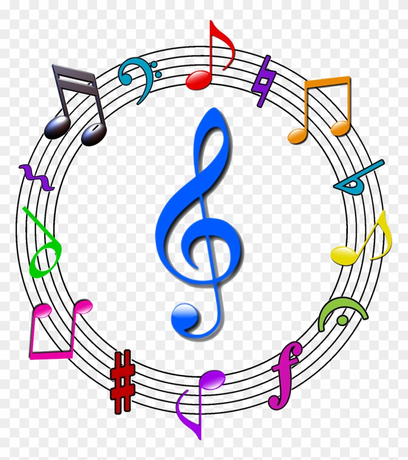 Musical Note Clip Art - Colorful Music Symbols Png #1148360