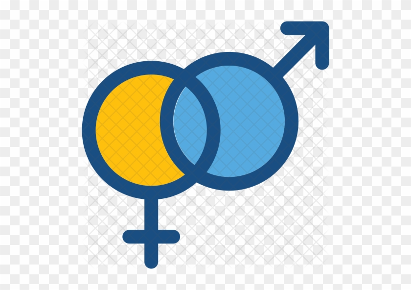 Gender Symbols Icon - Symbole Bisexuel #1148378