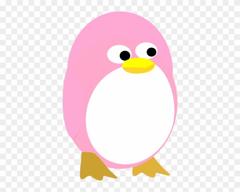 Pink Penguin Clip Art - Cartoon #1149650