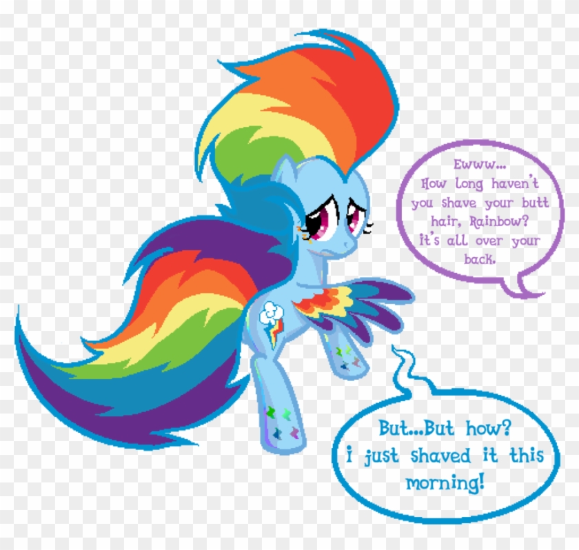 Rainbow Butt Hair Power-en By Ls820720 - Cartoon #1149724
