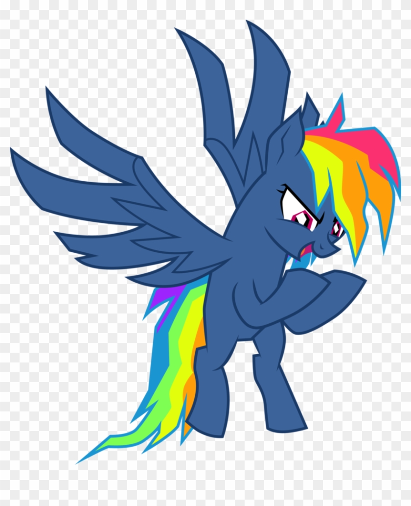 Evil Pie Hater Dash By Cloudyglow - Mlp Rainbow Dash Evil #1149902