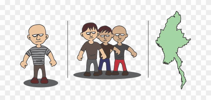 Man Men Bad Bald Male Young People Boy Adu - Cartoon #1150211