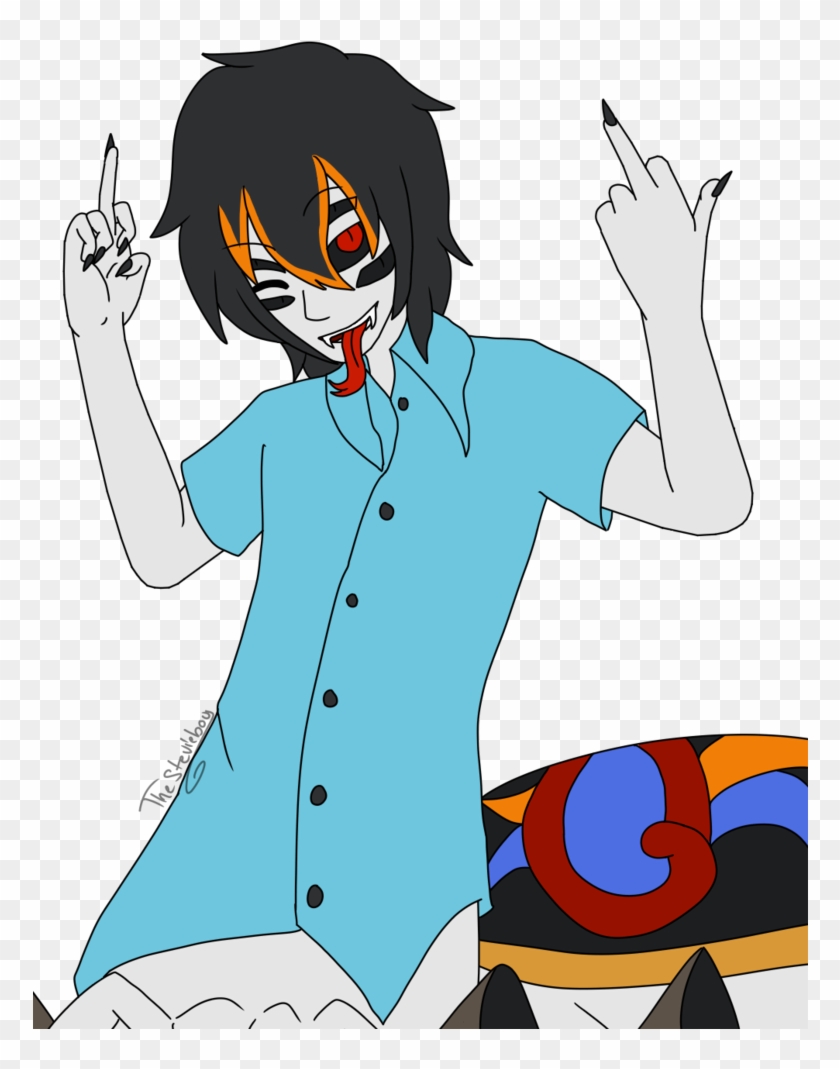 [ych] Middle Fingers Up For Elijahmidnight By Thestevieboy - Cartoon #1150340