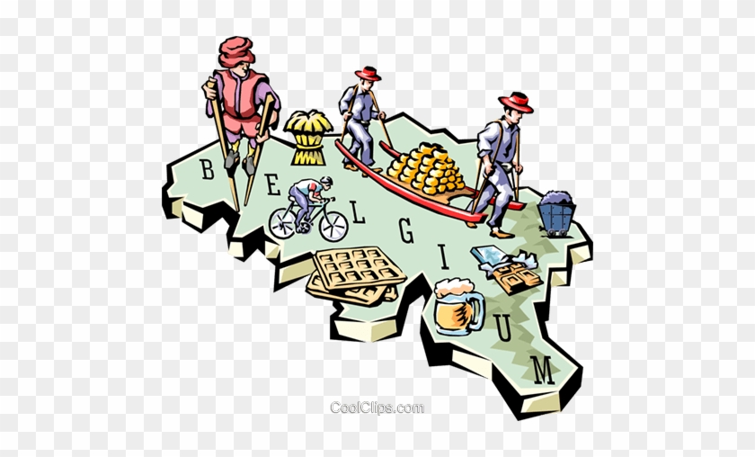 Belgium Map Royalty Free Vector Clip Art Illustration - Clip Art #1150934