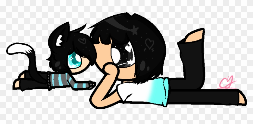 Me And Little Cat By Candy331 - Cartoon #1151040