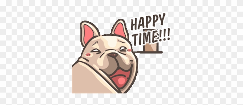 The Funny Bulldog Animated Messages Sticker-1 - Bulldog #1151226