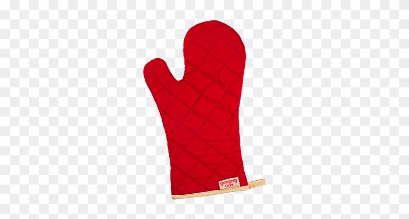 Red Oven Mitt & Potholder - Beige #1151264