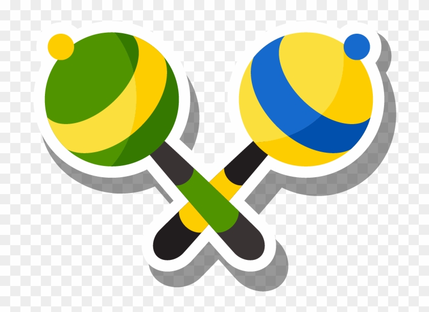 Musical Instrument Maraca Clip Art - Vector Space #1151468
