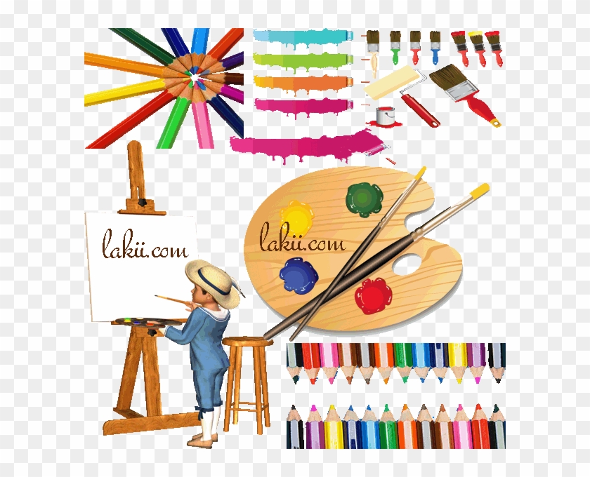 Http - //www - Lakii - - Baking Girls - Artists Painters Palette Paints - Standups #1151504