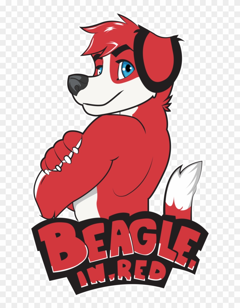 Handsome Beagle By Artwork-tee - Beagle In Red #1151852