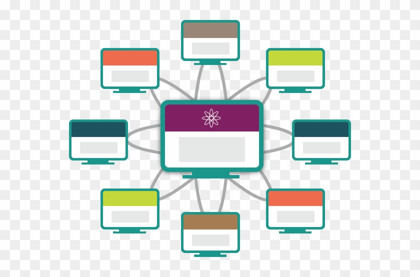 Hub And Spoke Website Illistration - Spoke–hub Distribution Paradigm #1151916