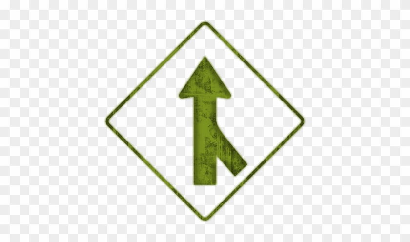 Merging Traffic Road Clipart - Traffic Sign #1152346