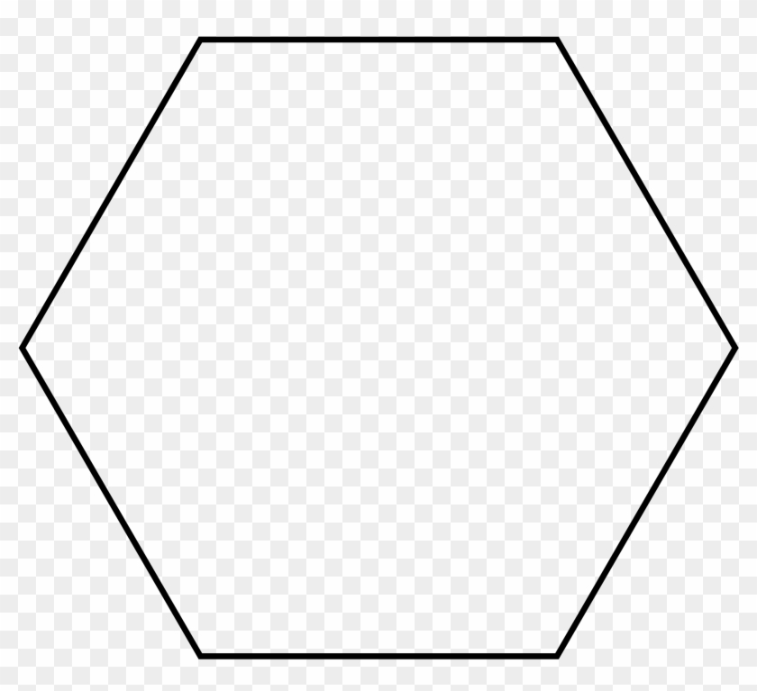 Polygon Clipart Plain - Regular Hexagon #1152719