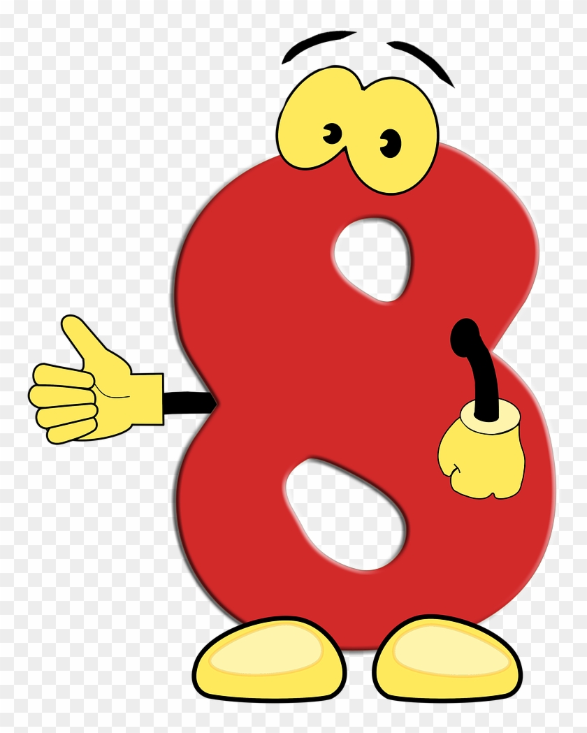 Mathematics Pay Digits Number Png Image - Verjaardag 8 Jaar Wensen #1152876