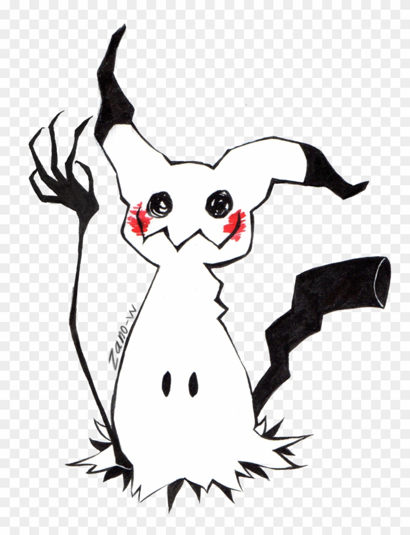 Ink Mimikyu By Zano-w - Cartoon #1152940