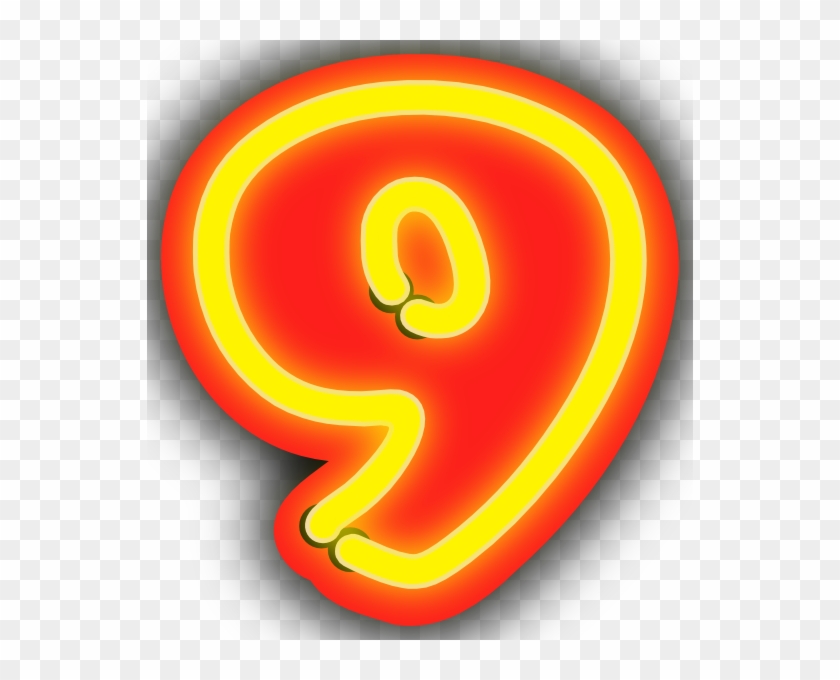 Neon Numerals Clip Art At Clker Com Vector Clip Art - 9 #1153028