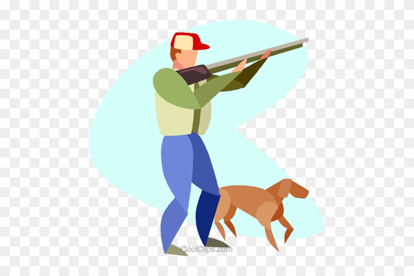 Hunting Royalty Free Vector Clip Art Illustration - Hunting Clip Art #1153084