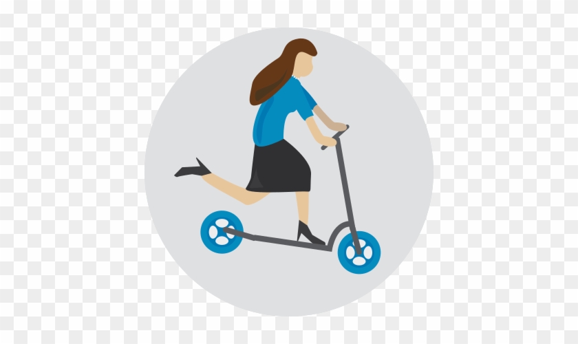 Personne En Trottinette - Kick Scooter #1153375