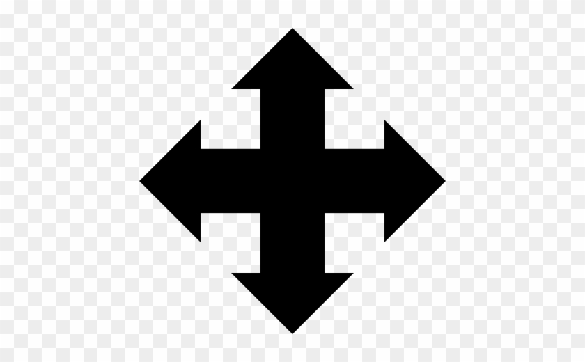 Arrow Cross Party - 4 Way Arrow Png #1153644