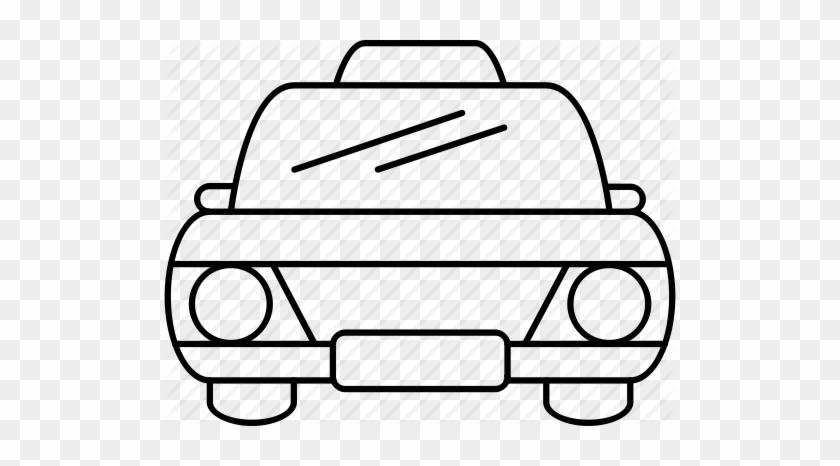 Cab, Car, City, New York City, Nyc, Taxi, Traffic - Line Art #1153756