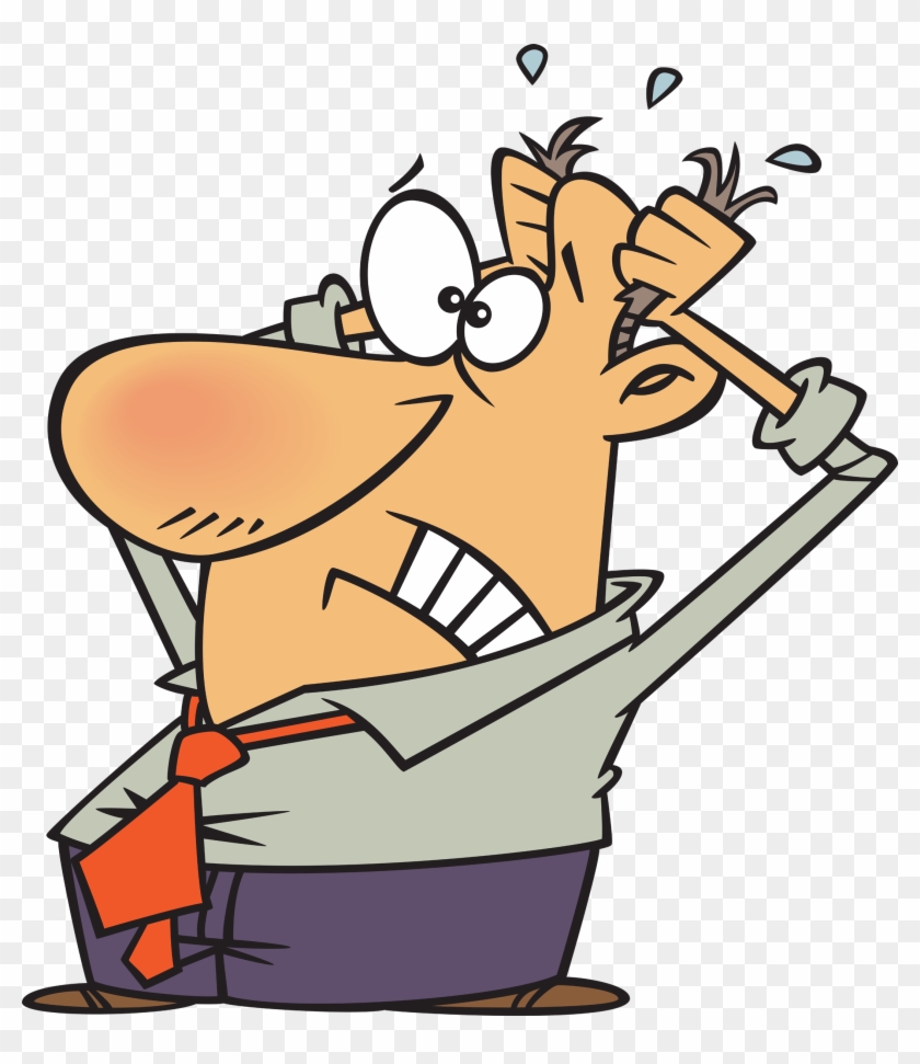 Way There That They Don't Need To Order Parts In It's - Stressed Out Cartoon Man #1153879