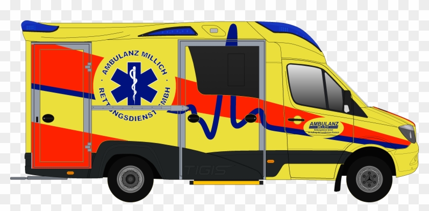 Rtw Des Privaten Rettungsdienstes Ambulanz Millich - Mercedes-benz Sprinter #1154178