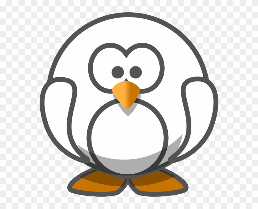 Grey And White Penguin Clip Art At Clker - Clip Art #1154501