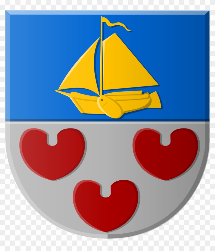 Cartoon Sailboat 21, Buy Clip Art - Coat Of Arms #1154709