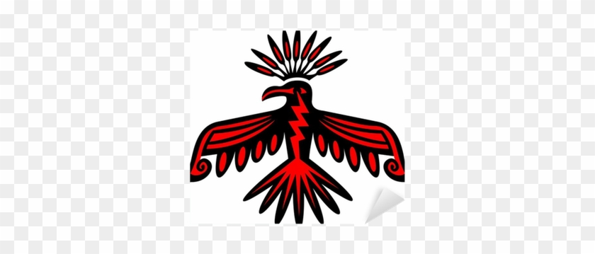 Native American Symbol Sticker • Pixers® • We Live - Native American Thunderbird Bird #1154862