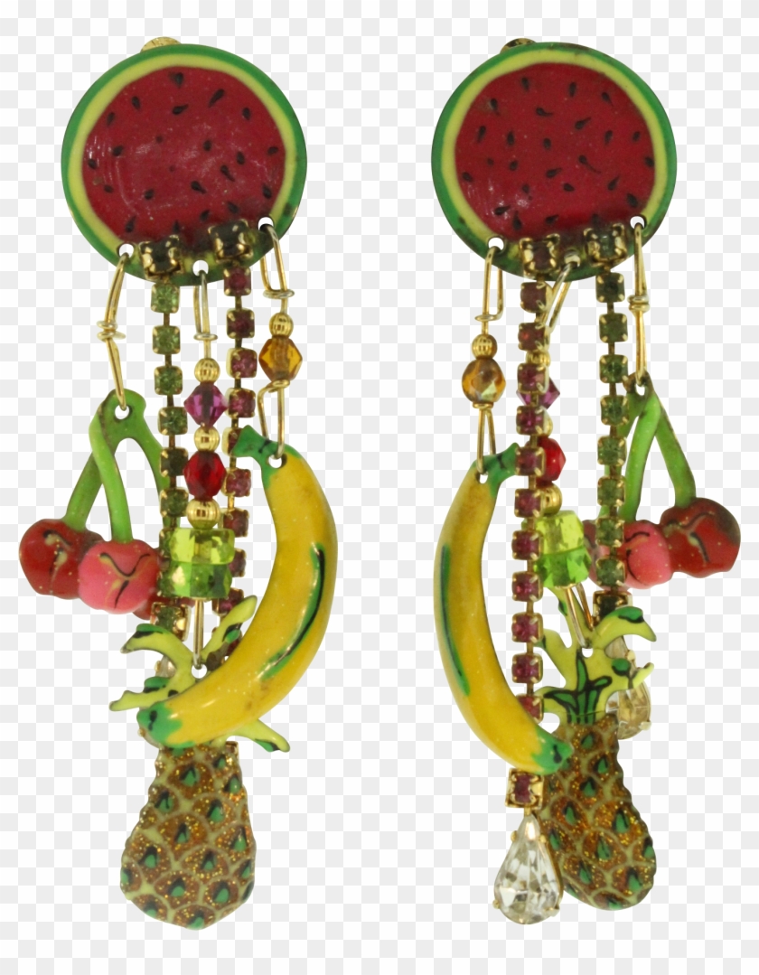 Vtg 90's Lunch At The Ritz Latr Fresh Fruit Dangle - Vtg 90 S Lunch At The Ritz Latr Fresh Fruit Dangle #1156048