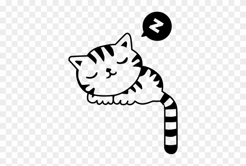 Pegatina Para Interruptores Gatito Dormido - Switch Wall Sticker, Ecurson New Sleeping Cat Wall #1156057