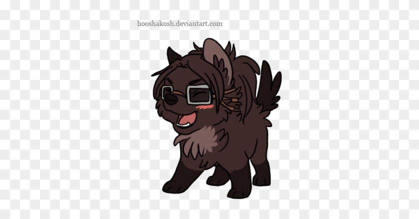 Cool Attack On Titan Wallpaper Levi Chibi Wolf Hanji - Cute Chibi Wolf Gif #1156442