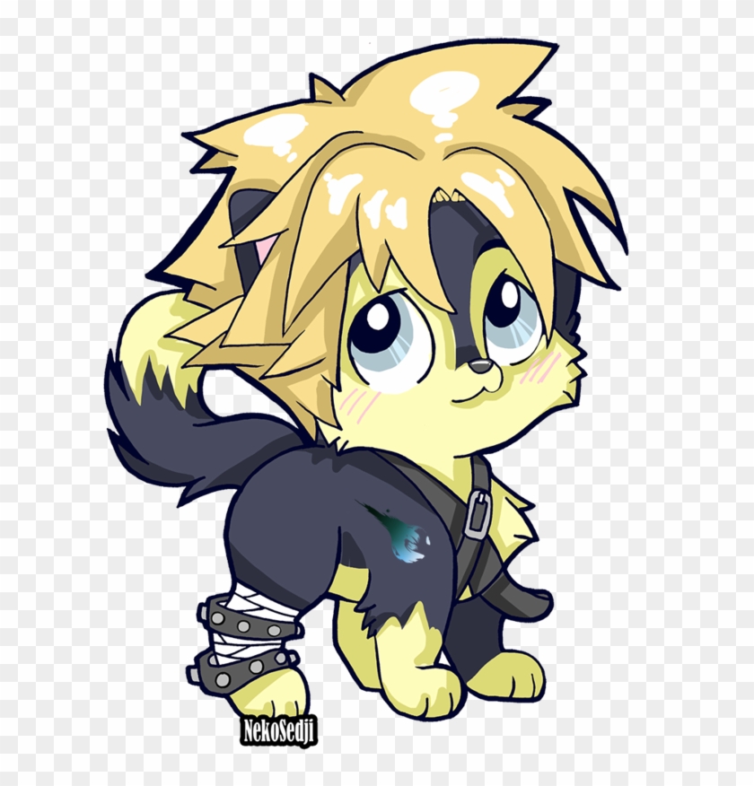 Cloud Chibi Wolf By Sedji - Drawing #1156480
