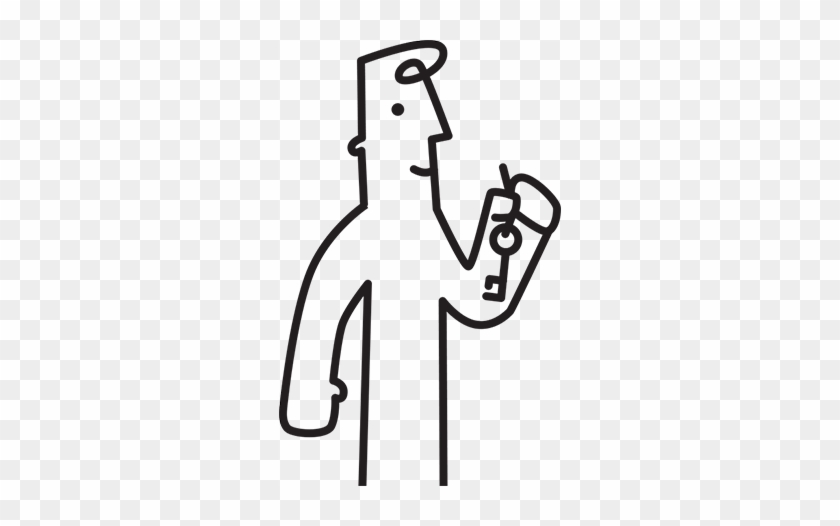 Man Carrying A Key - Man Carrying A Key #1156503