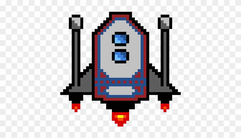 Spaceship - Pixel Art Space Ship #1157094