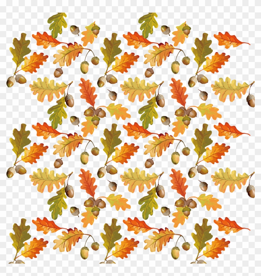 Autumn Leaves Background Vector Material - Vector Graphics #1157300