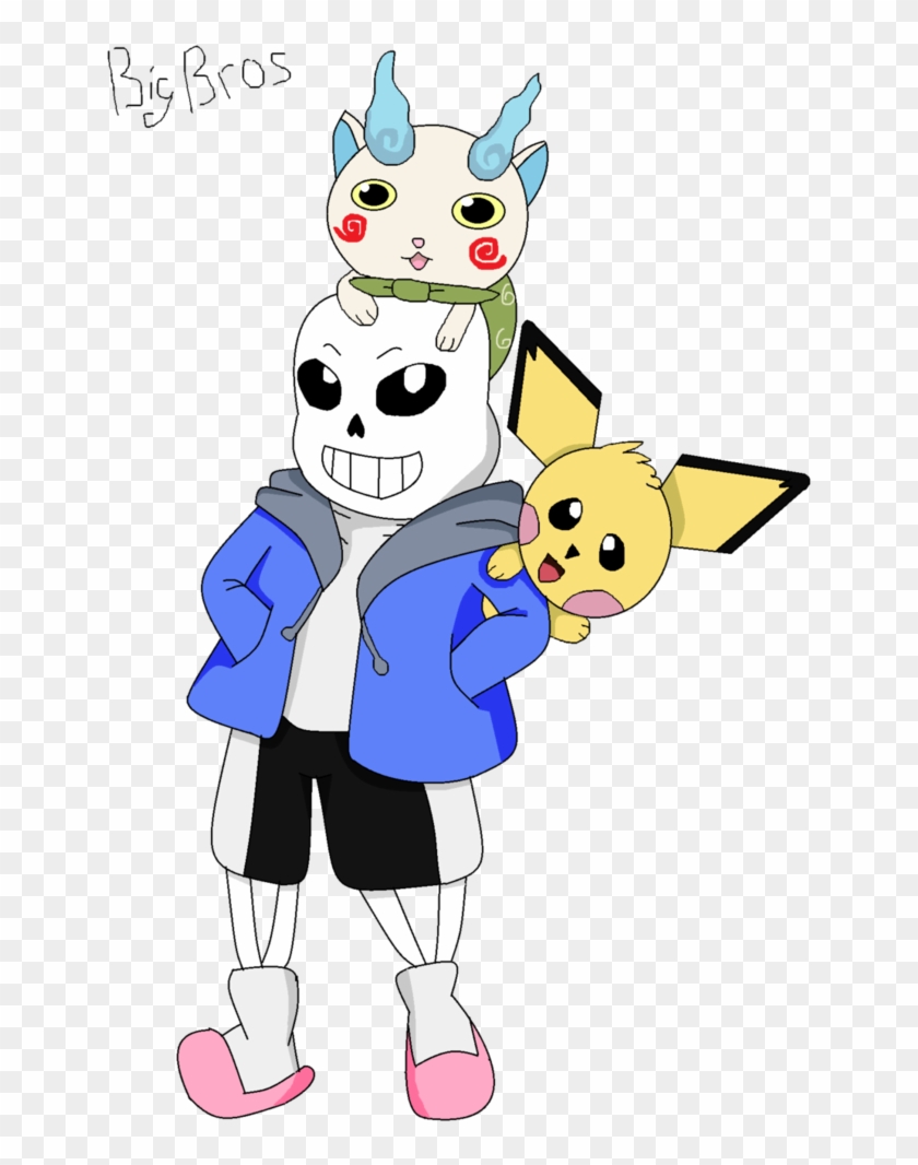 Big Brothers Sans Pichu Bro Komasan By Ashleyfluttershy - Cartoon #1157734