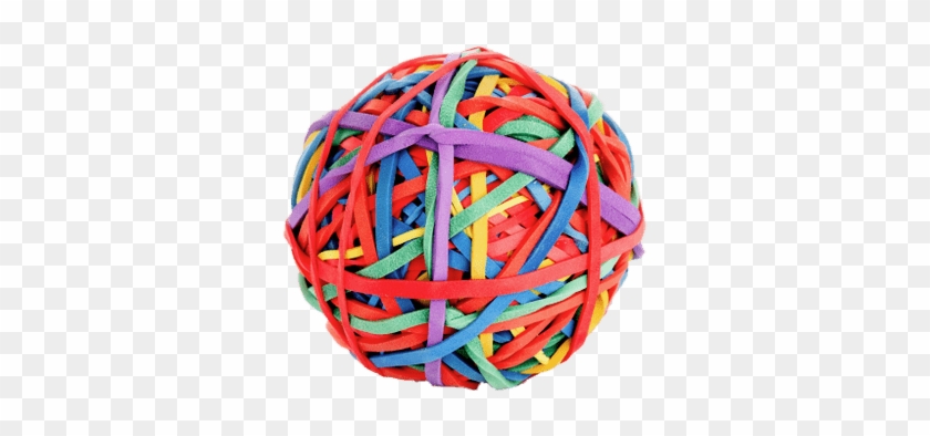 Ball Of Rubber Bands - Rubber Band Clipart #1158274