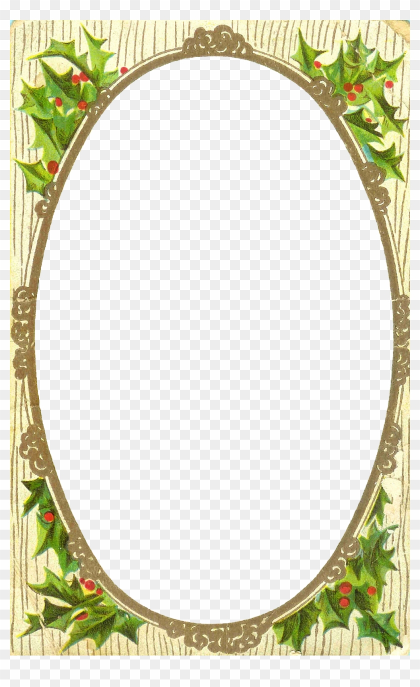 Antique Christmas Tag Clipart Rh Worldartsme Com Country - Vintage Christmas Frames And Borders #1158456