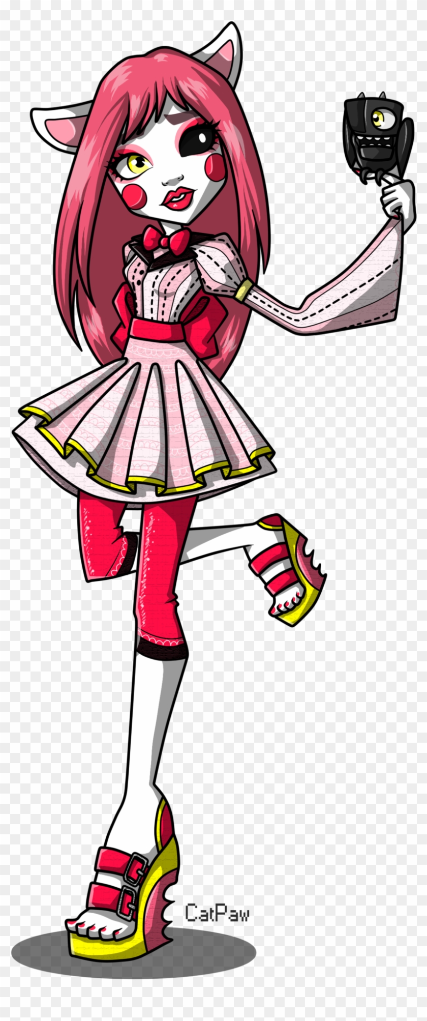 Mangle In Monster High By C A T P A W Mangle In Monster - Fnaf Mangle Monster High #1158521
