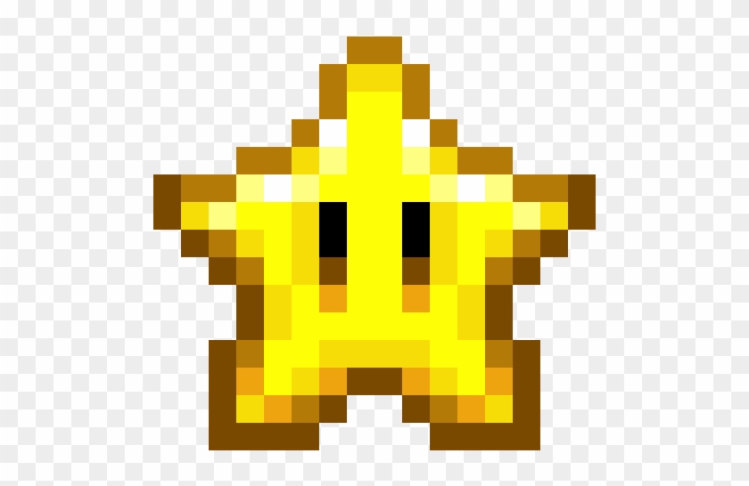 Minecraft Super Mario Bros - Super Mario World Star Sprite #1158746