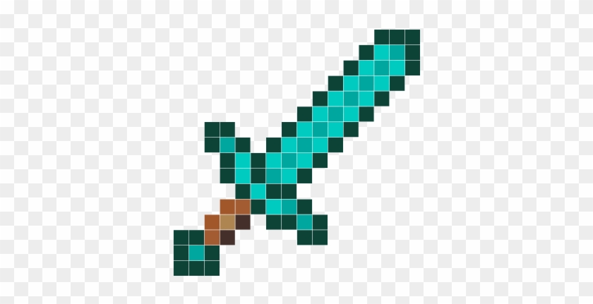 Epée En Diamant Minecraft - Minecraft Diamond Sword Png #1158792