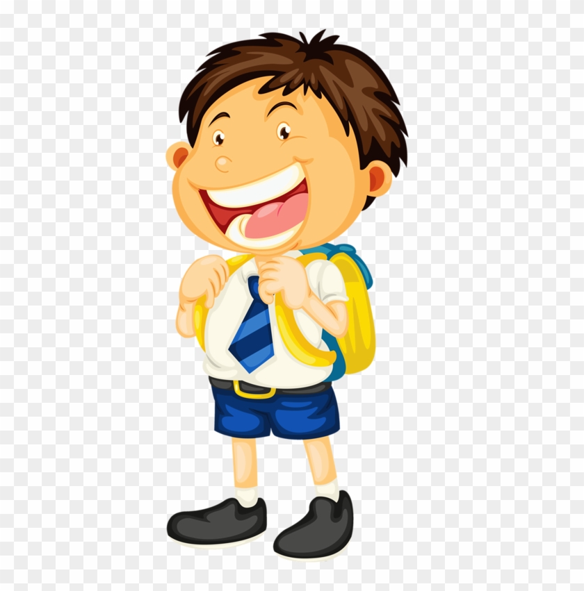 Estudiante Del Uniforme De La Escuela Infantil Clip - Imagenes De Niños Vistiendose Para Ir A La Escuela #1158812